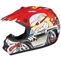 GMax Youth GM46Y-1 Hot Rod Boy MX Helmet Red