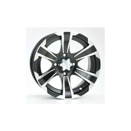 ITP SS312 Alloy Wheel Black Front 14x6 4+2 For Honda Kawasaki SUZ