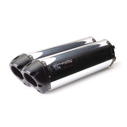 Aluminum Two Brothers Vale Black Series Dual Slip-on Exhaust Alu For Kawasaki Zx-14 06-07