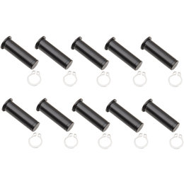 Drag Specialties Clutch Side Pivot Pin/Clip Kit 10 Pk For Harley Black 0617-0198