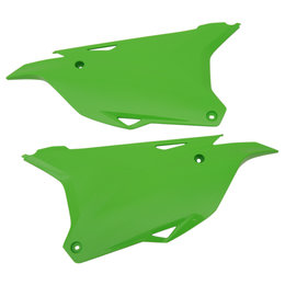 UFO Plastics Side Panels For Kawasaki KX100 KX85 2014-2015 Green KA04729-026
