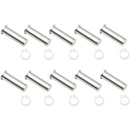 Drag Specialties Clutch Side Pivot Pin/Clip Kit 10 Pack For Harley Chrome