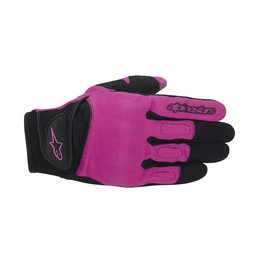 Black, Rose, Violet Alpinestars Womens Stella Spartan Textile Gloves 2014 Black Rose Violet