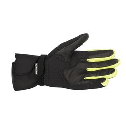 Black, Fluorescent Yellow Alpinestars Mens Valparaiso Drystar Textile Gloves 2014 Black Fluor Ylw