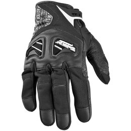Black Speed & Strength Run With The Bulls Leather Textile Gloves
