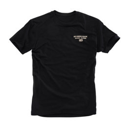100% Mens Passion Cotton Blend Graphic T-Shirt Black