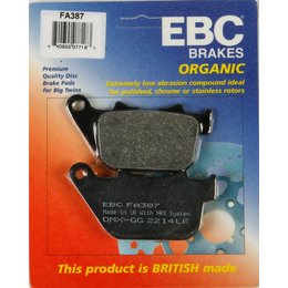 EBC Organic Rear Brake Pads Single Set ONLY For Harley-Davidson FA387