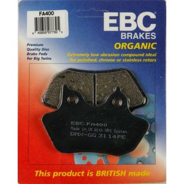 EBC Organic Front Or Rear Brake Pads Single Set ONLY For Harley-Davidson FA400 Unpainted