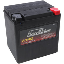 HardDrive WMD Lithium Ion 675 Cold Cranking Amps Battery HJVT-2-FPP Unpainted