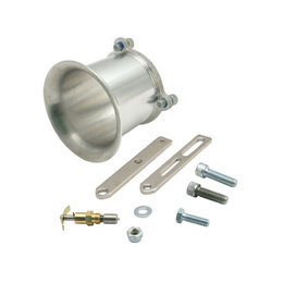 S&S Cycle Air Horn Conversion Kit 2 1/2 Inch Silver For Harley-Davidson