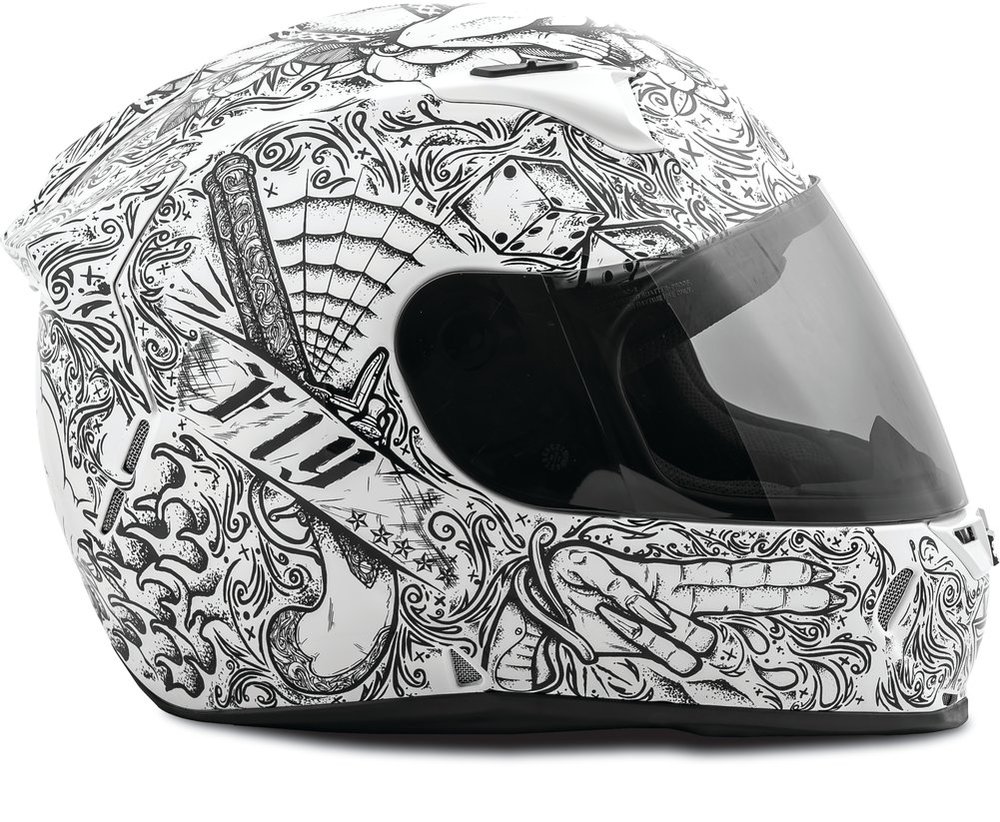 Size/Color Fly Racing Ink N Needle Revolt FS Full Face Street Motorcycle Helmet
