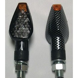 Carbon Bodies, Smoke Lenses Dmp Led Marker Lights Dual Indicator Short Carbon Smoke