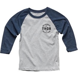 Thor Youth Boys Outfitters 3/4 Sleeve Raglan T-Shirt Blue