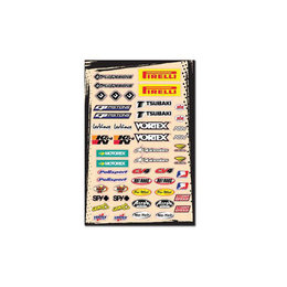 FLU Designs Logo Sticker Sheet A 12 X 18 Inch