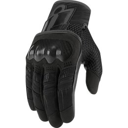 Icon Mens Overlord Textile Gloves Black