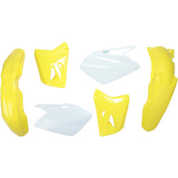 Acerbis Replacement Plastic Kit For Suzuki RM125 RM250 2003-2008 Yellow White Yellow