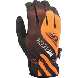 Fly Racing Mens MX Offroad Pit Tech Lite Riding Gloves Orange