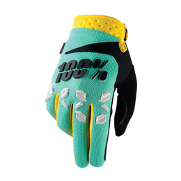 100% Mens Airmatic MX Motocross Offroad Riding Gloves Green