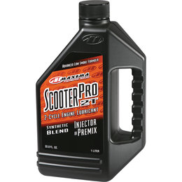 Maxima Scooter Pro 2T Synthetic Blend 2-Cycle Engine Oil 1 Liter 27901 Unpainted