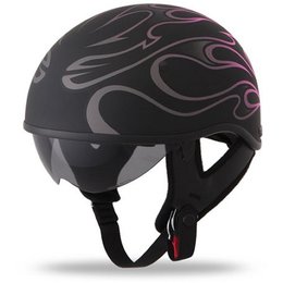 Pink Fly Racing .357 Flame Half Helmet 2013