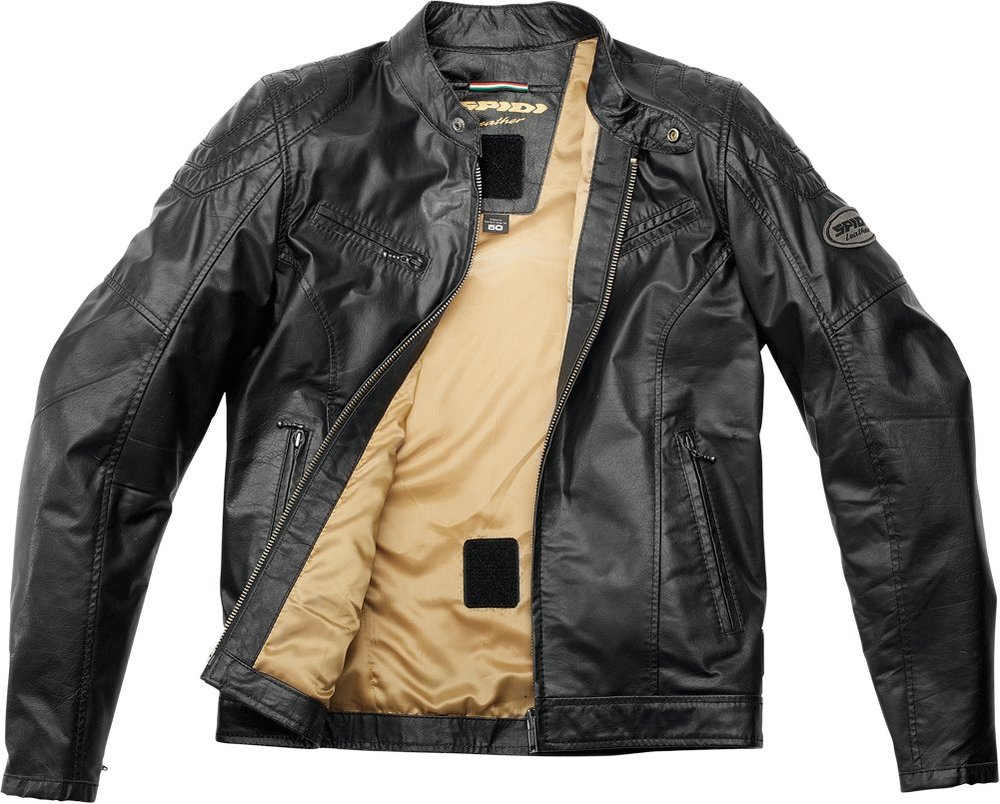 leather armored jacket