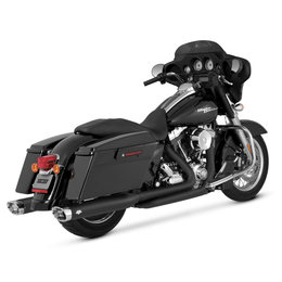 Vance & Hines Monster Oval Muffler Black/Chrome For Harley FL 09