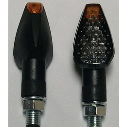 Black Bodies, Smoke Lenses Dmp Led Marker Lights Dual Indicator Short Black Smoke