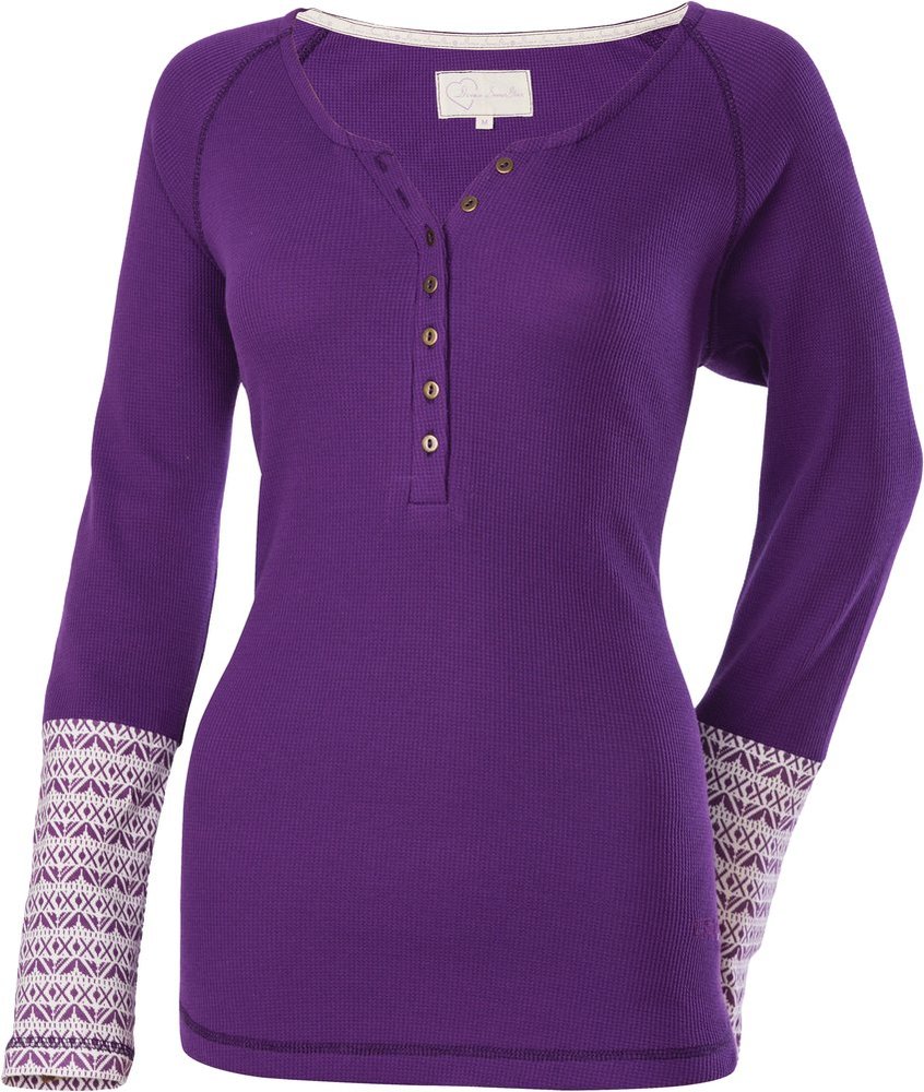 women's thermal henley tops