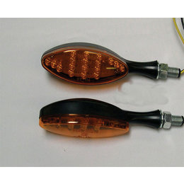 Carbon Bodies, Amber Lenses Dmp Led Marker Lights Oval Carbon Amber