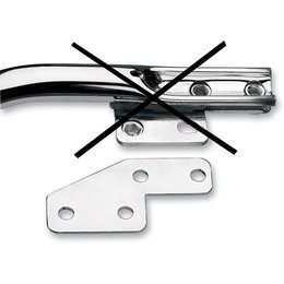 Chrome Cycle Visions Plate Bar Eliminator For Harley Flh 95-08
