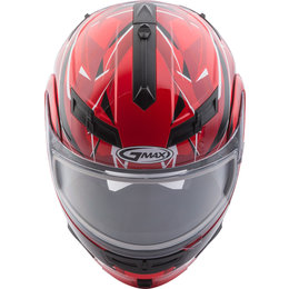GMAX GM54S GM-54S Scribe Modular Snowmobile Helmet With Dual Pane Shield Red