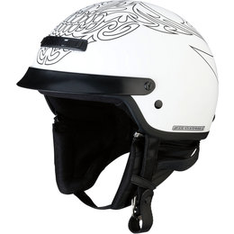 Z1R Nomad Tribal Half Helmet White