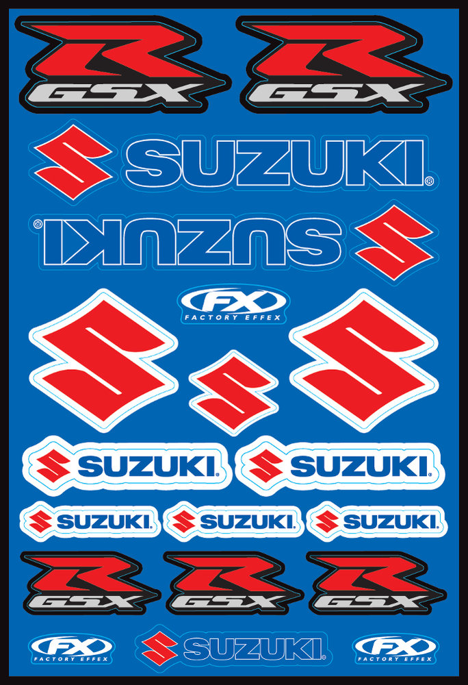 $21.95 Factory Effex Factory Style Suzuki Sticker Decal #943189