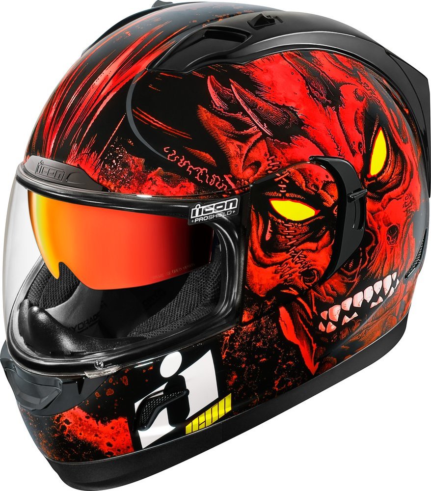  225.00 Icon Alliance GT Horror Full Face Motorcycle 1041231