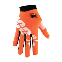 100% Mens I-Track Ultra-Lightweight MX Motocross Offroad Riding Gloves Orange