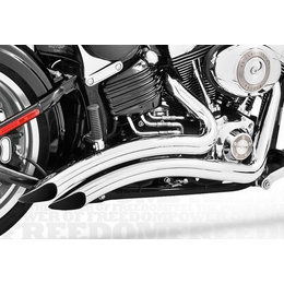 Freedom Performance Exhaust Sharp Curve Radius Chrome For Harley FXCW 2008-2010