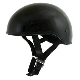 Black Afx Mens Fx-200 Fx200 Slick Naked Half Helmet