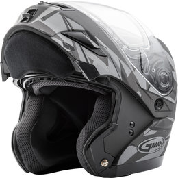 GMAX GM54S GM-54S Scribe Modular Snowmobile Helmet With Dual Pane Shield Black