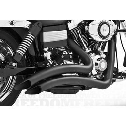 Freedom Performance Exhaust Sharp Curve Radius Black For Harley FXD 2006-2013