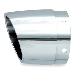 Chrome Rush 4000 Series Exhaust Tip Tapered With Angle Cut For Harley Davidson