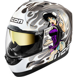 Icon Alliance GT DL18 Full Face Helmet Silver