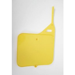 UFO Plastics Front Number Plate Yellow For Suzuki RM125/250 87-95
