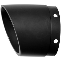 Black Rush 4000 Series Exhaust Tip Tapered With Angle Cut For Harley Davidson