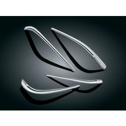 Chrome Kuryakyn Saddlebag Taillight Accents For Honda Gl1800 06-10