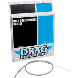 Drag Specialties 47-1/6 Inch Braided High Efficiency Clutch Cable For Harley Metallic