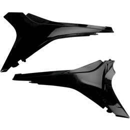 UFO Plastics Airbox Air Box Covers Pair For Honda Black HO04641-001
