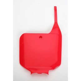 UFO Plastics Front Number Plate Red For Honda CR 125R-500R 95-01