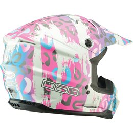 GMAX Womens Divas DSG GM76XS Leopard Snow Helmet Pink