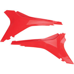 UFO Plastics Airbox Air Box Covers Pair For Honda Red HO04641-070