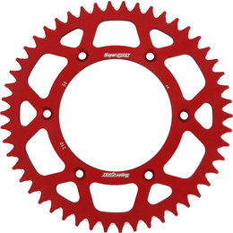 Supersprox Aluminum Rear Sprocket 50T Honda CR CRF XR Red RAL-210-50-RED Red